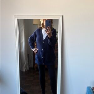 Women's Navy Cardigan Sweater like Royal